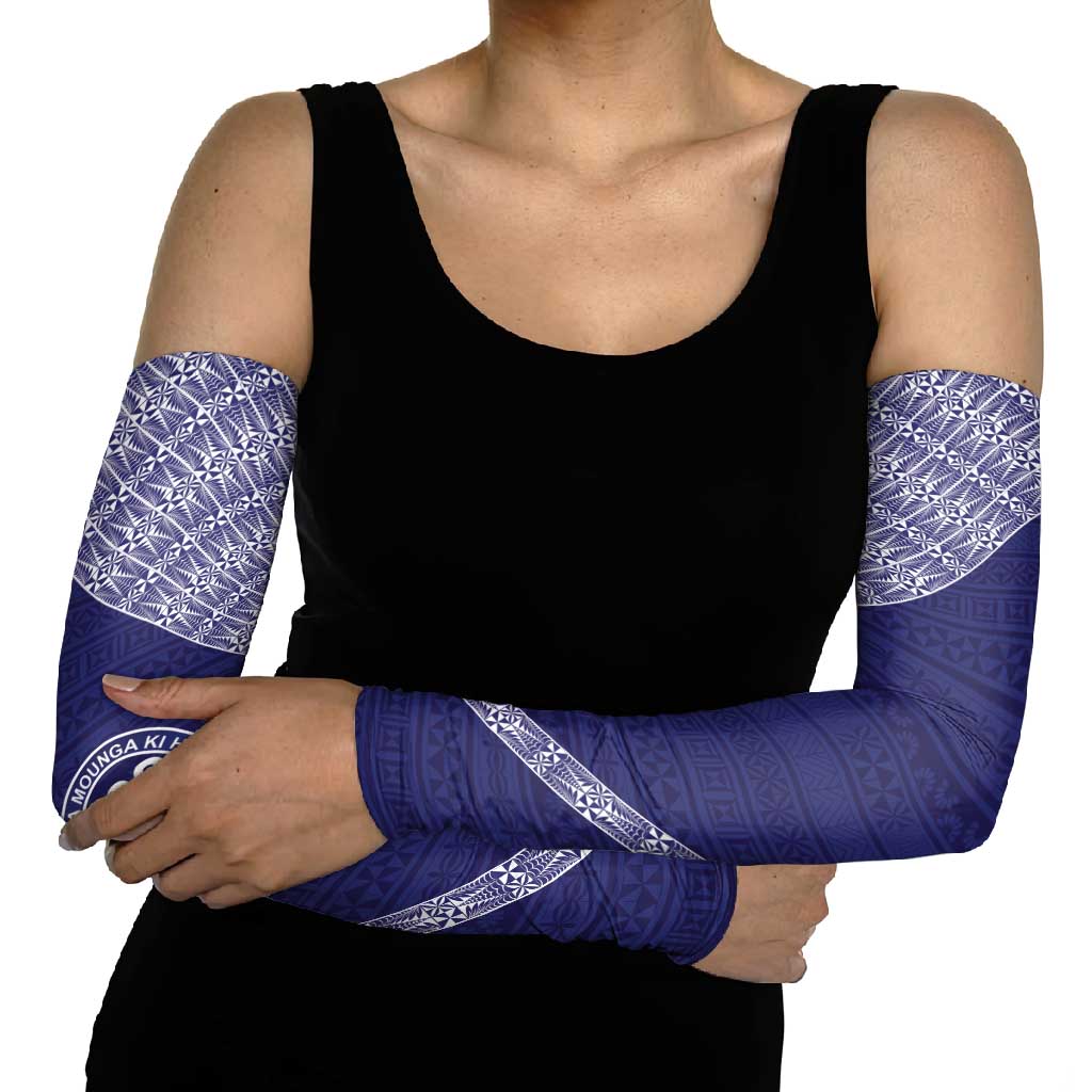 Tonga Queen Salote College Arm Sleeves 100 Years Anniversary Navy Color LT05 - Polynesian Pride