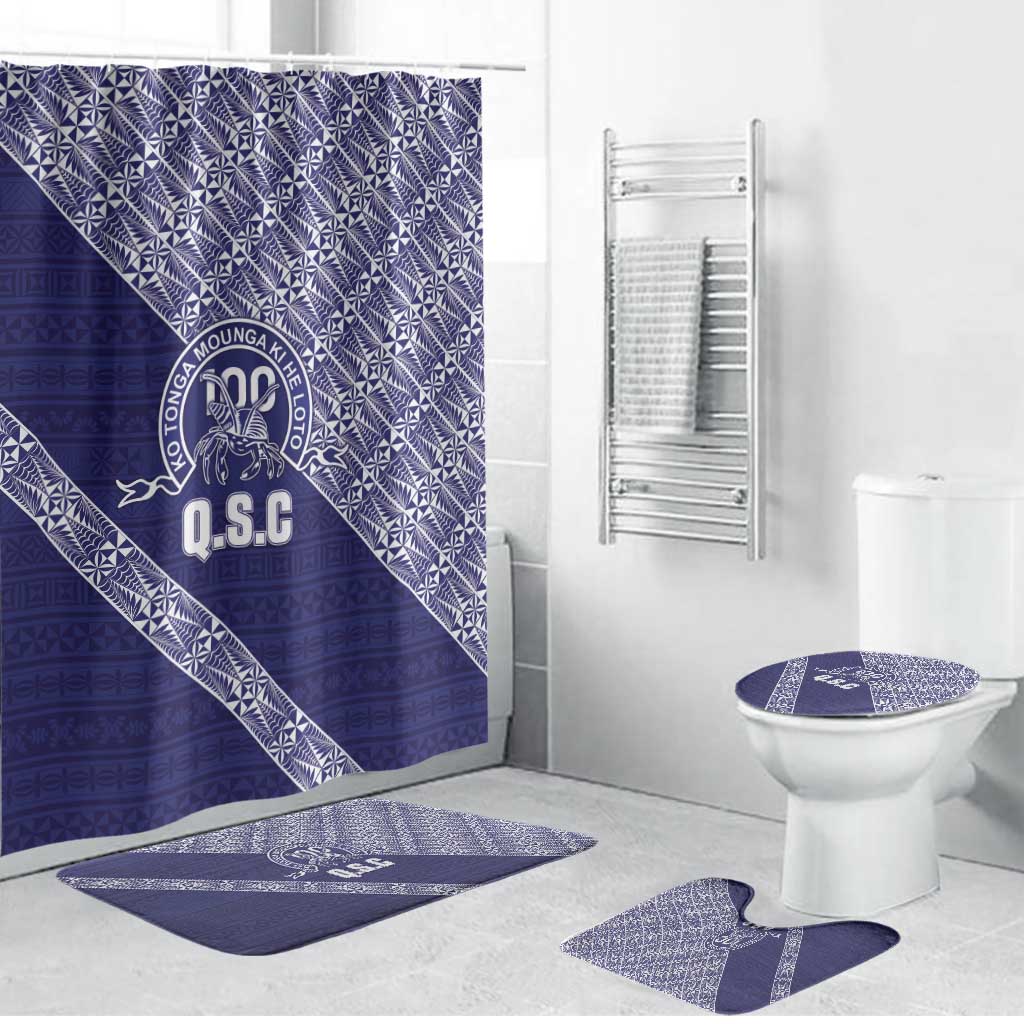 Tonga Queen Salote College Bathroom Set 100 Years Anniversary Navy Color LT05 Bathroom Set (4 pcs) Navy - Polynesian Pride