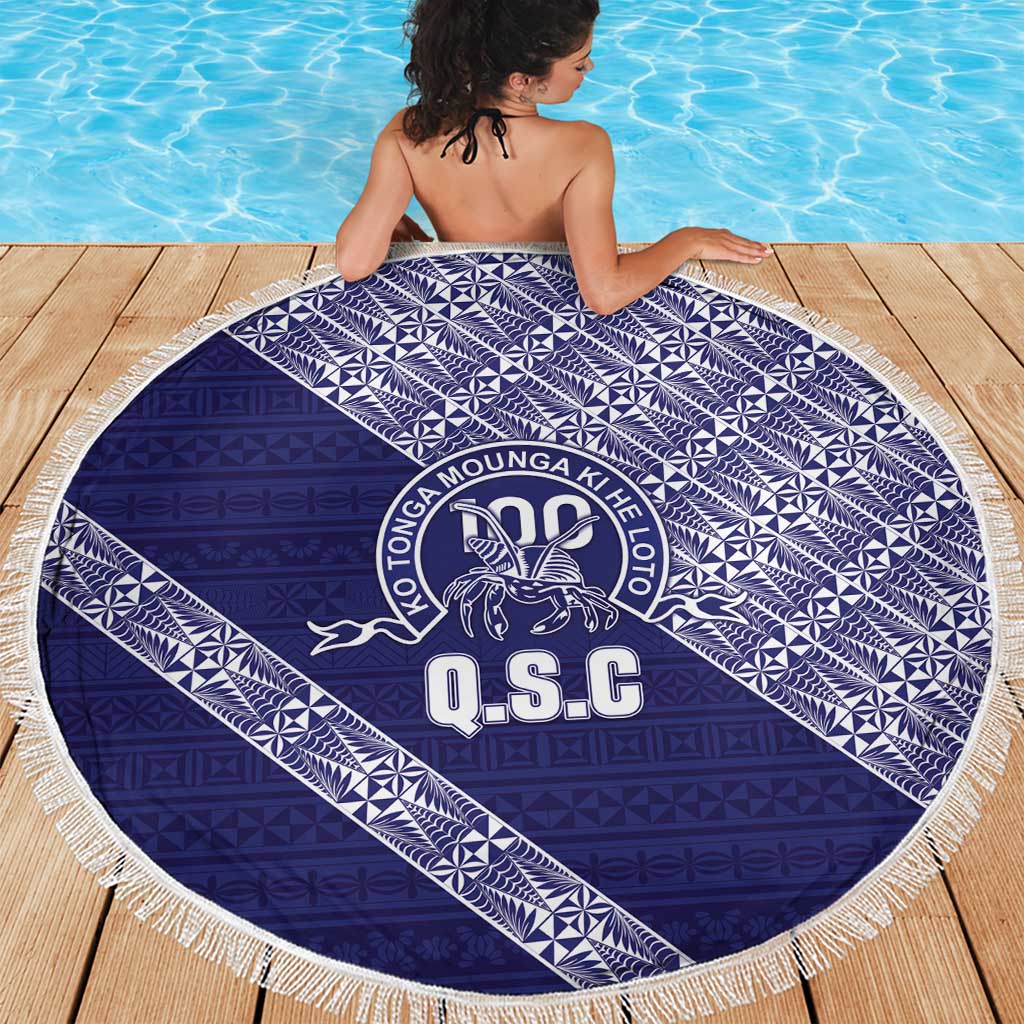 Tonga Queen Salote College Beach Blanket 100 Years Anniversary Navy Color LT05 - Polynesian Pride