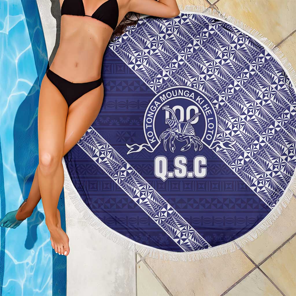 Tonga Queen Salote College Beach Blanket 100 Years Anniversary Navy Color LT05 - Polynesian Pride