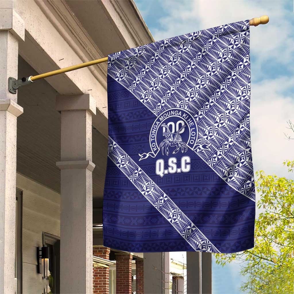 Tonga Queen Salote College Garden Flag 100 Years Anniversary Navy Color LT05 House Flag Navy - Polynesian Pride