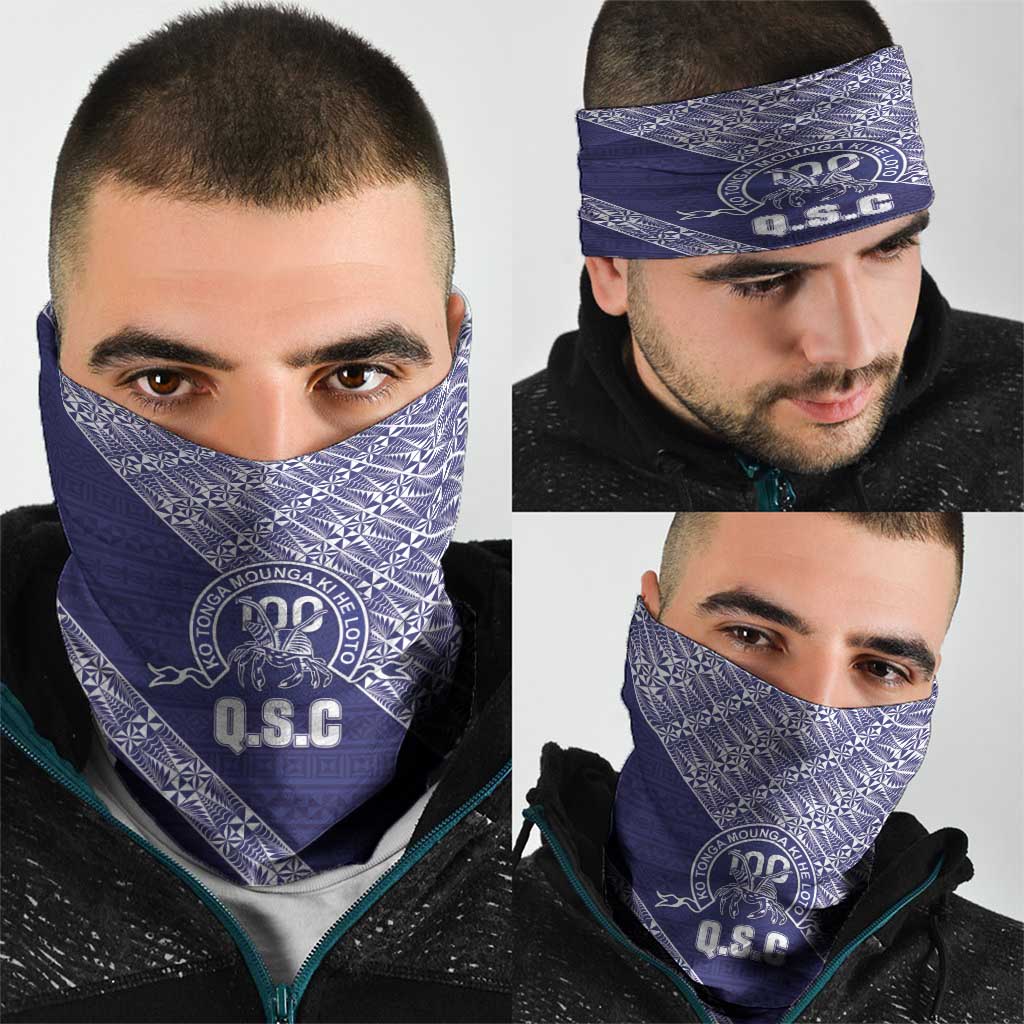 Tonga Queen Salote College Neck Gaiter 100 Years Anniversary Navy Color LT05 - Polynesian Pride