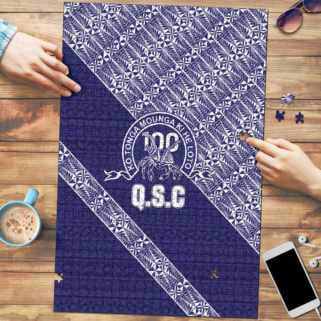 Tonga Queen Salote College Puzzle 100 Years Anniversary Navy Color LT05 Navy - Polynesian Pride