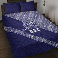 Tonga Queen Salote College Quilt Bed Set 100 Years Anniversary Navy Color LT05 Navy - Polynesian Pride
