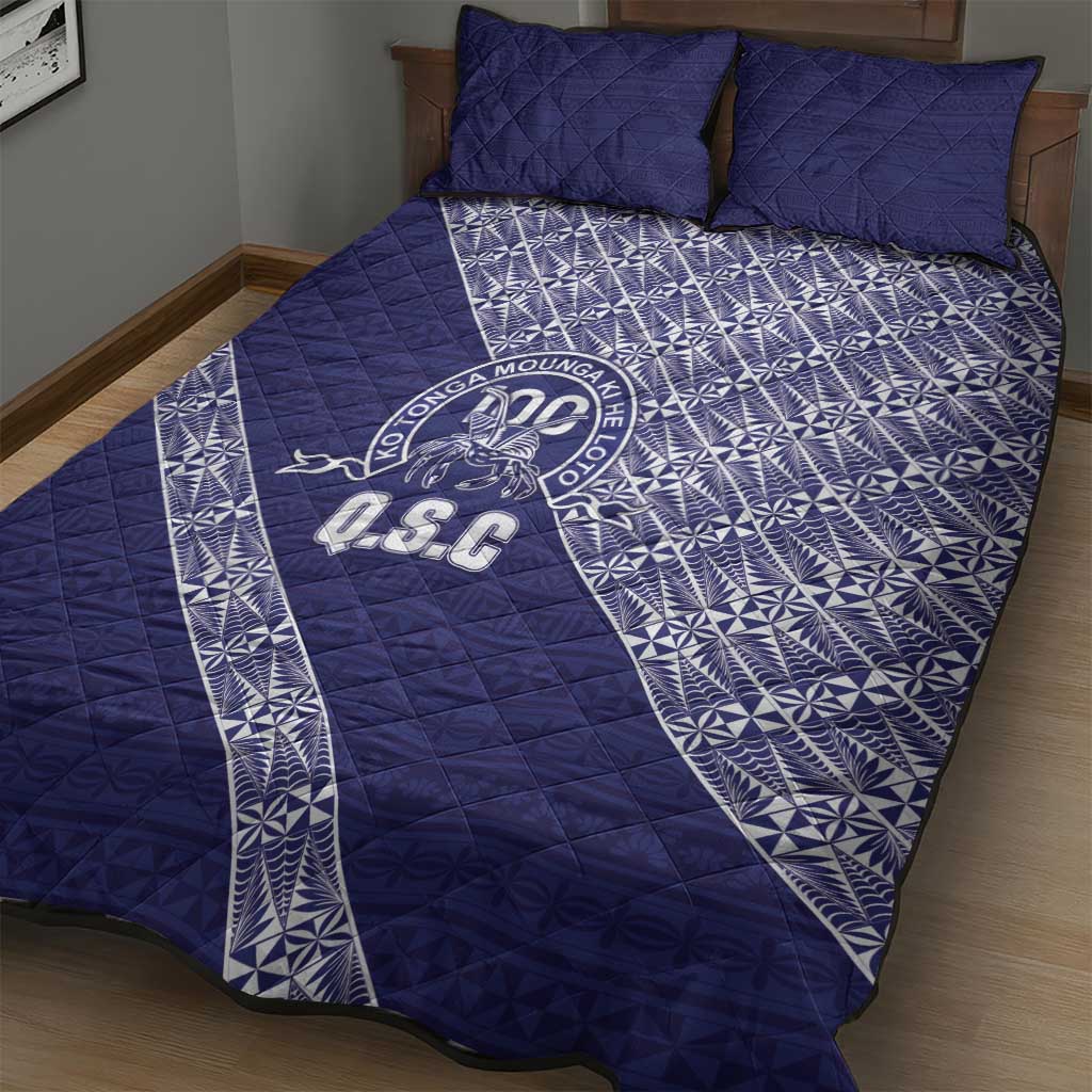 Tonga Queen Salote College Quilt Bed Set 100 Years Anniversary Navy Color LT05 - Polynesian Pride