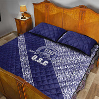 Tonga Queen Salote College Quilt Bed Set 100 Years Anniversary Navy Color LT05 - Polynesian Pride