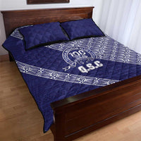 Tonga Queen Salote College Quilt Bed Set 100 Years Anniversary Navy Color LT05 - Polynesian Pride