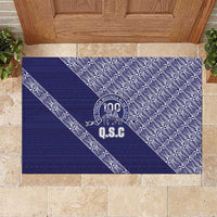 Tonga Queen Salote College Rubber Doormat 100 Years Anniversary Navy Color LT05 Navy - Polynesian Pride