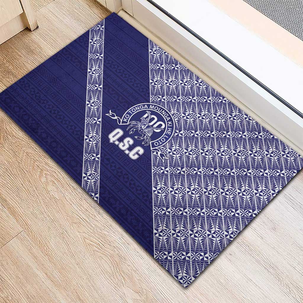 Tonga Queen Salote College Rubber Doormat 100 Years Anniversary Navy Color LT05 - Polynesian Pride