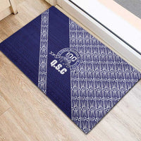 Tonga Queen Salote College Rubber Doormat 100 Years Anniversary Navy Color LT05 - Polynesian Pride