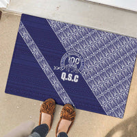 Tonga Queen Salote College Rubber Doormat 100 Years Anniversary Navy Color LT05 - Polynesian Pride
