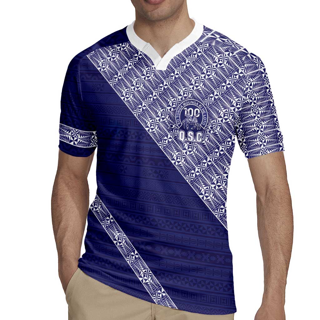 Tonga Queen Salote College Rugby Jersey 100 Years Anniversary Navy Color LT05 - Polynesian Pride