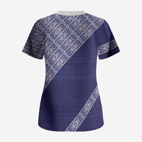 Tonga Queen Salote College Scrub Top 100 Years Anniversary Navy Color LT05 - Polynesian Pride