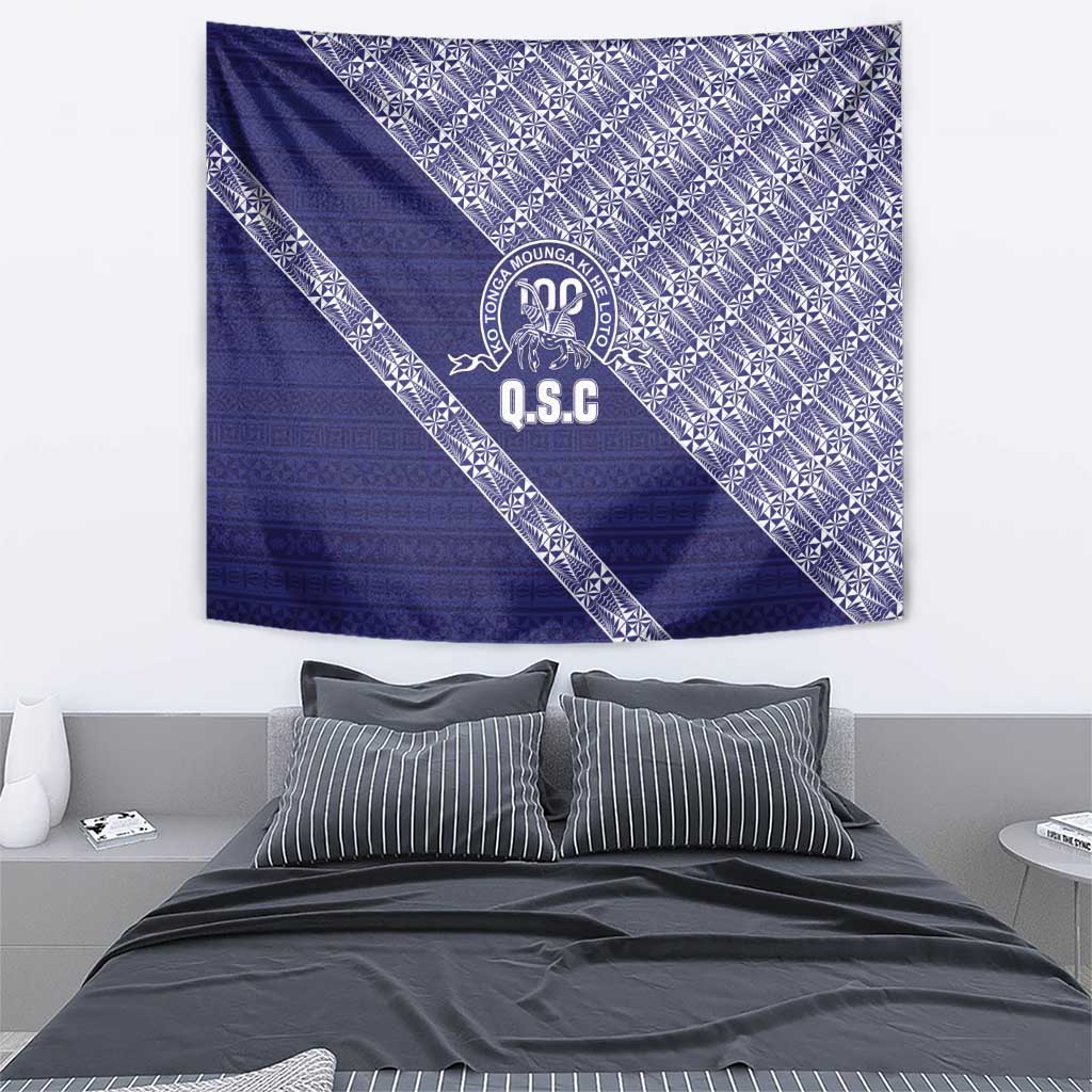 Tonga Queen Salote College Tapestry 100 Years Anniversary Navy Color LT05 - Polynesian Pride