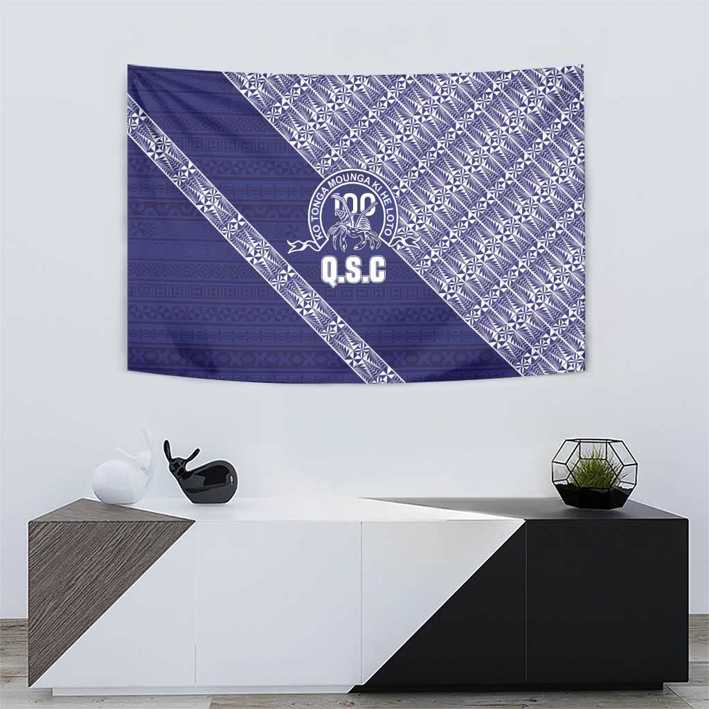 Tonga Queen Salote College Tapestry 100 Years Anniversary Navy Color LT05 - Polynesian Pride