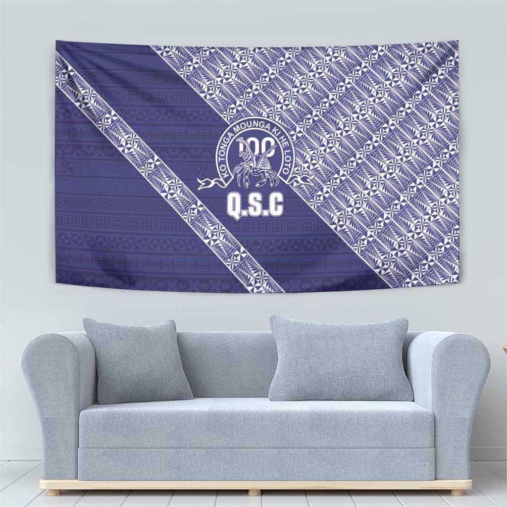 Tonga Queen Salote College Tapestry 100 Years Anniversary Navy Color LT05 - Polynesian Pride