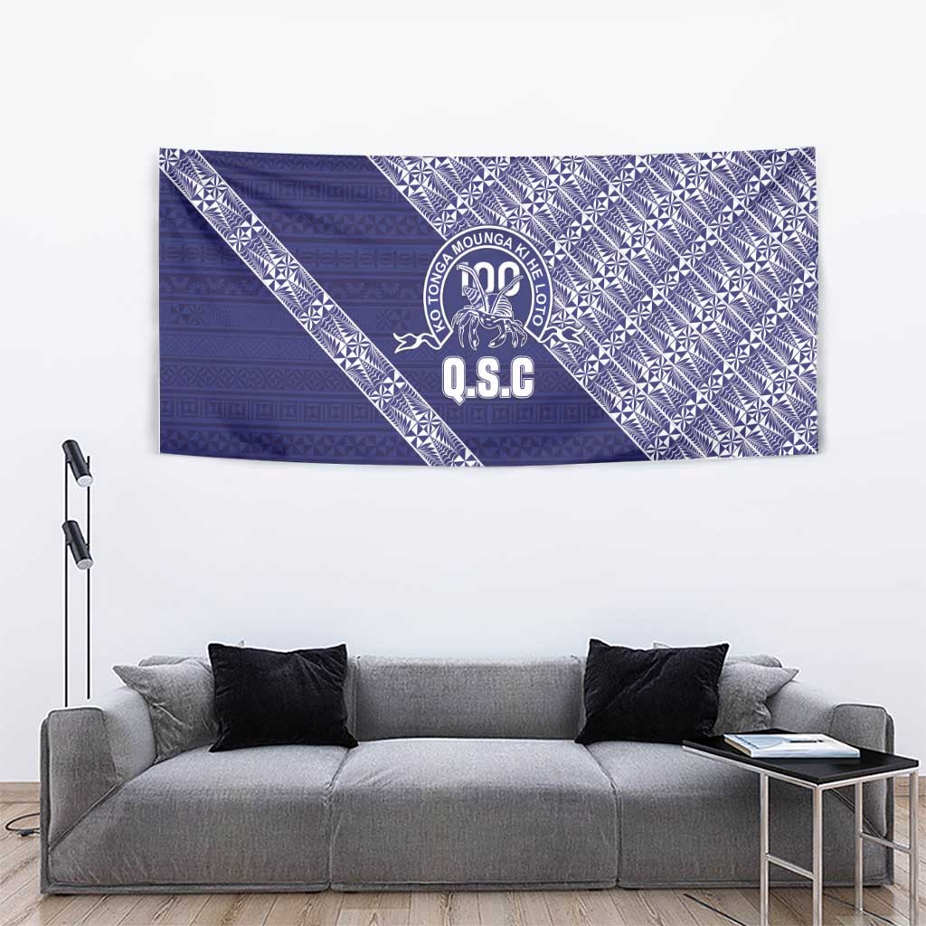 Tonga Queen Salote College Tapestry 100 Years Anniversary Navy Color LT05 - Polynesian Pride