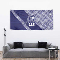 Tonga Queen Salote College Tapestry 100 Years Anniversary Navy Color LT05 - Polynesian Pride