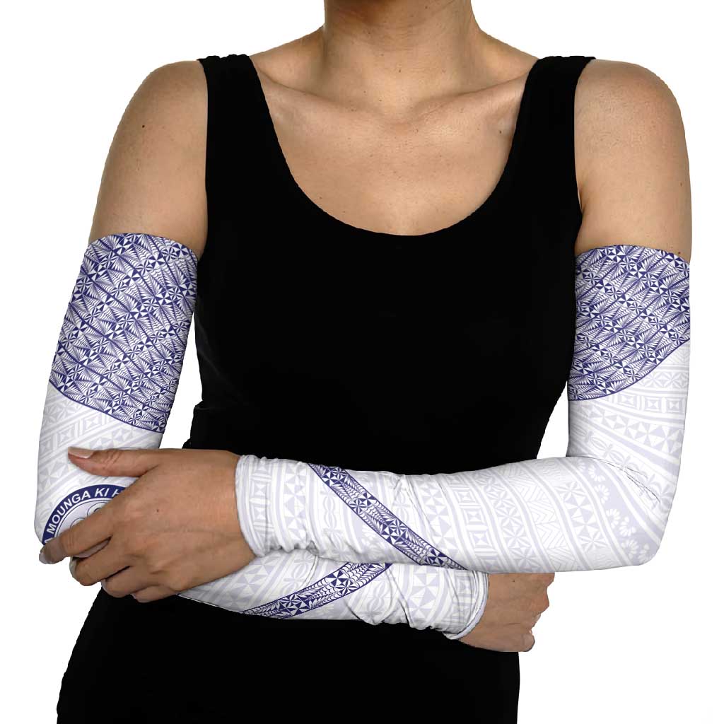 Tonga Queen Salote College Arm Sleeves 100 Years Anniversary White Color LT05 - Polynesian Pride