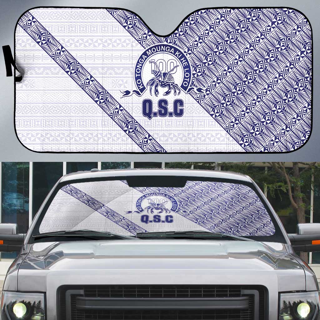 Tonga Queen Salote College Auto Sun Shade 100 Years Anniversary White Color LT05 White - Polynesian Pride