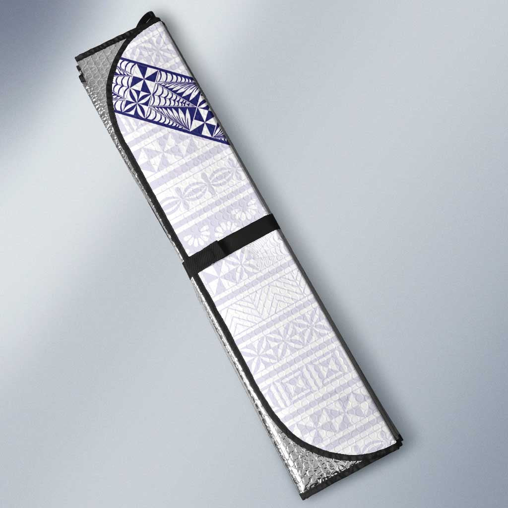 Tonga Queen Salote College Auto Sun Shade 100 Years Anniversary White Color LT05 - Polynesian Pride