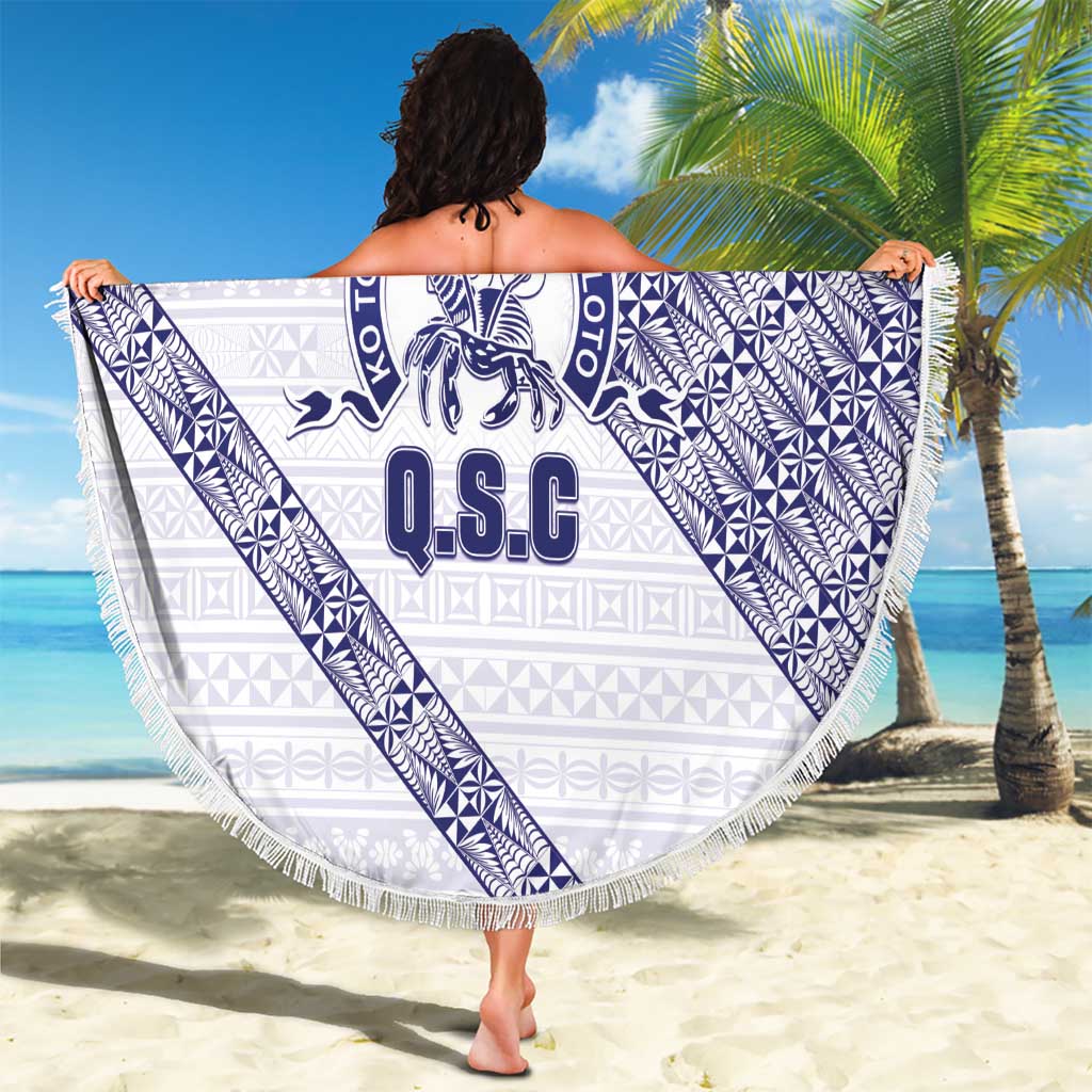 Tonga Queen Salote College Beach Blanket 100 Years Anniversary White Color LT05 - Polynesian Pride