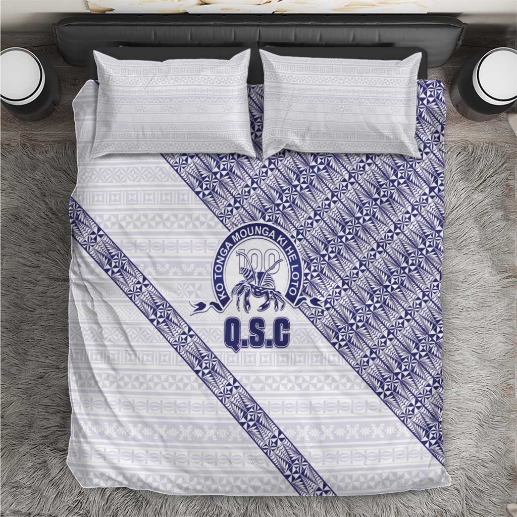 Tonga Queen Salote College Bedding Set 100 Years Anniversary White Color LT05 White - Polynesian Pride