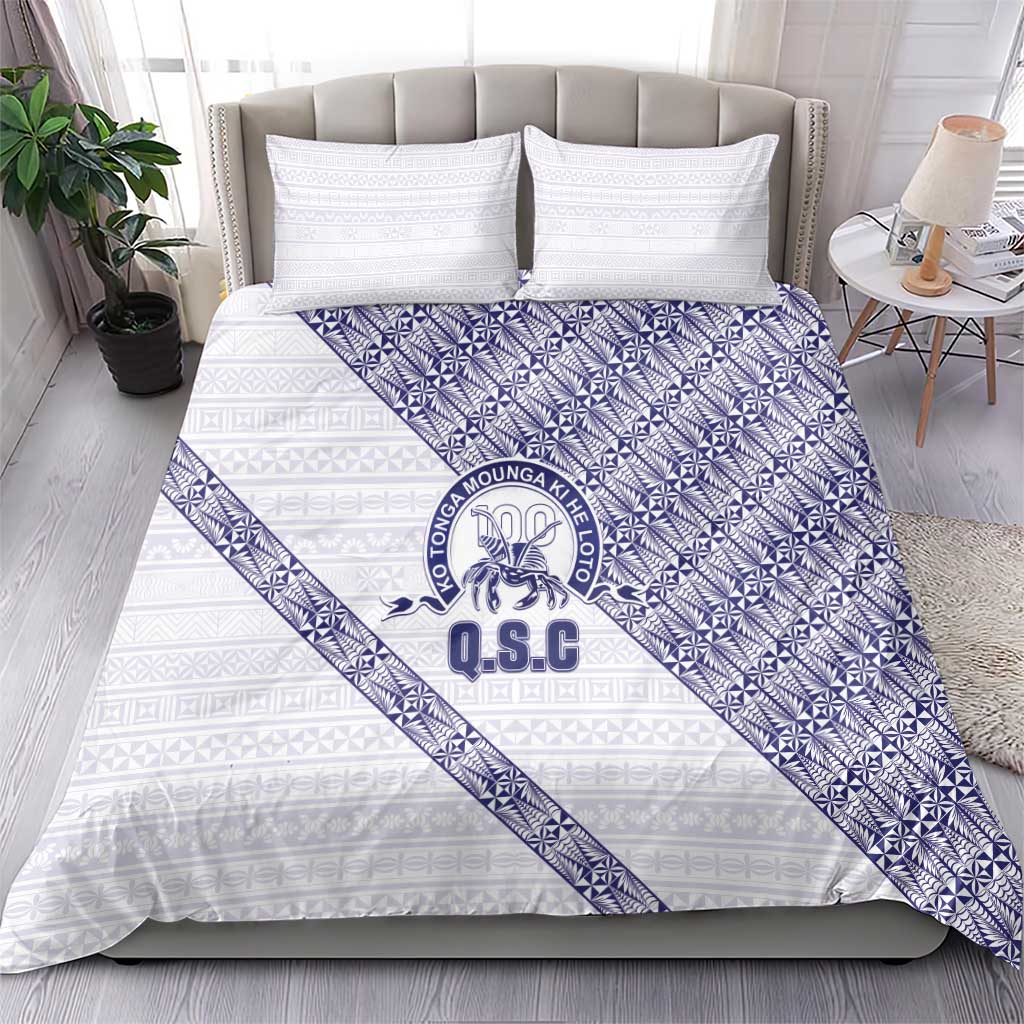 Tonga Queen Salote College Bedding Set 100 Years Anniversary White Color LT05 - Polynesian Pride