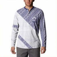 Tonga Queen Salote College Button Sweatshirt 100 Years Anniversary White Color LT05 - Polynesian Pride