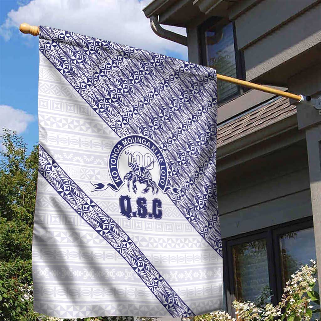 Tonga Queen Salote College Garden Flag 100 Years Anniversary White Color LT05 - Polynesian Pride