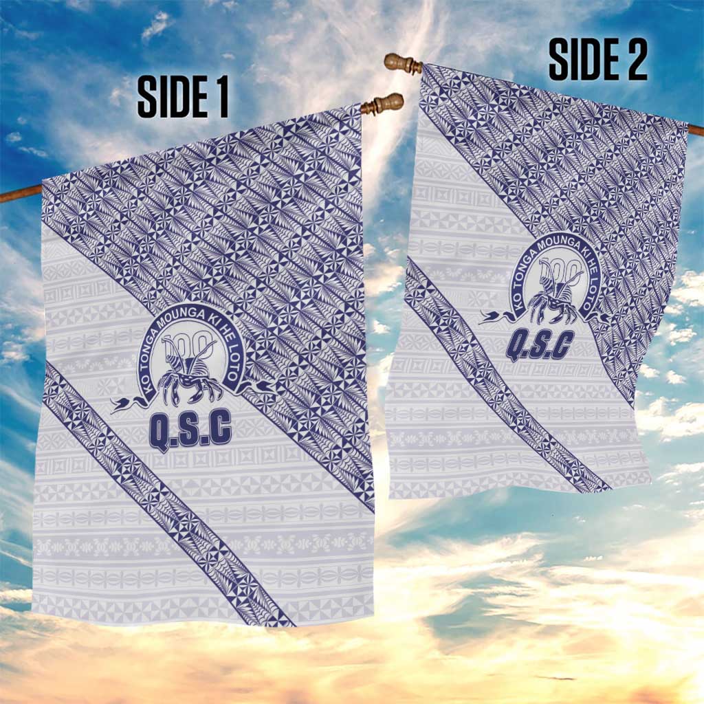 Tonga Queen Salote College Garden Flag 100 Years Anniversary White Color LT05 - Polynesian Pride
