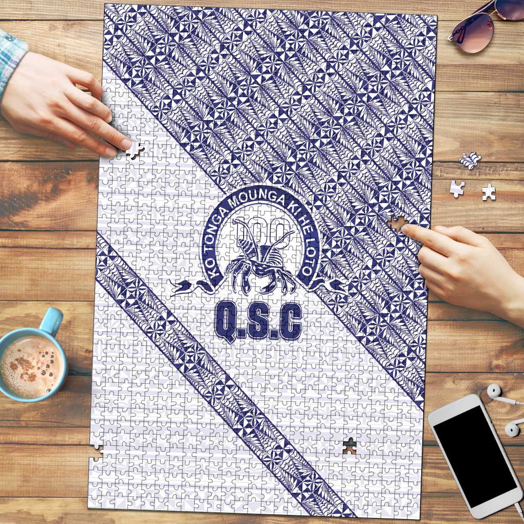 Tonga Queen Salote College Puzzle 100 Years Anniversary White Color LT05 White - Polynesian Pride