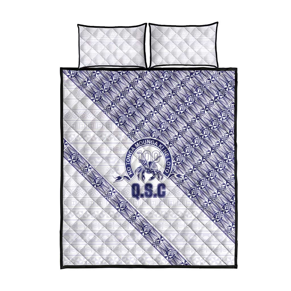 Tonga Queen Salote College Quilt Bed Set 100 Years Anniversary White Color LT05 - Polynesian Pride
