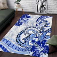 Polynesia Paisley Area Rug Mix Navy Polynesian Pattern LT05 Navy - Polynesian Pride