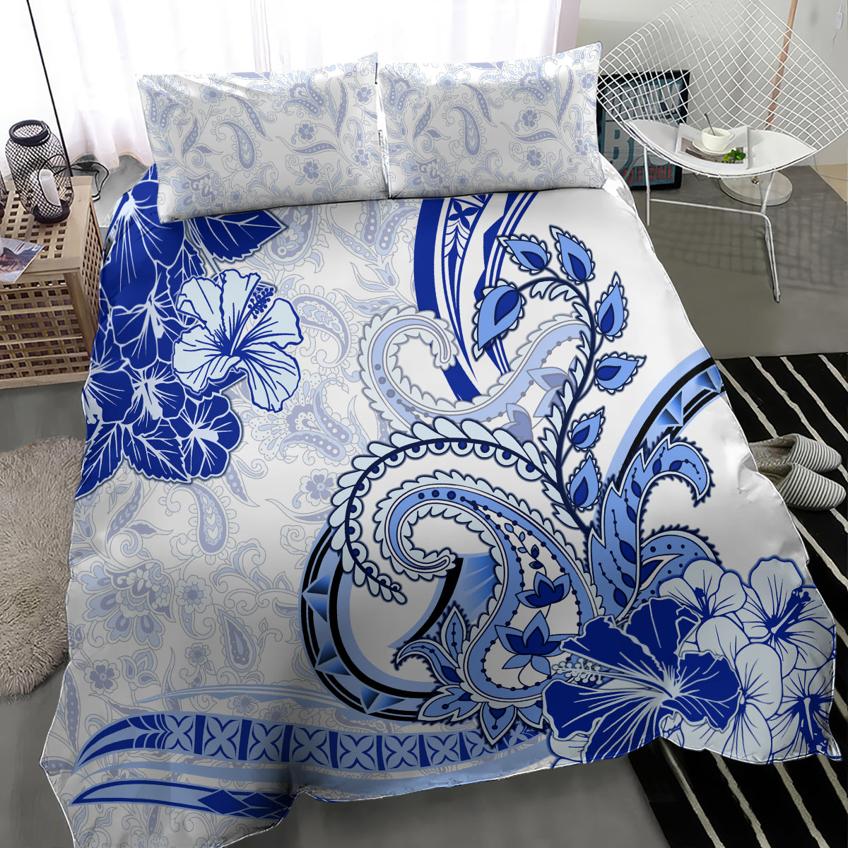 Polynesia Paisley Bedding Set Mix Navy Polynesian Pattern LT05 - Polynesian Pride