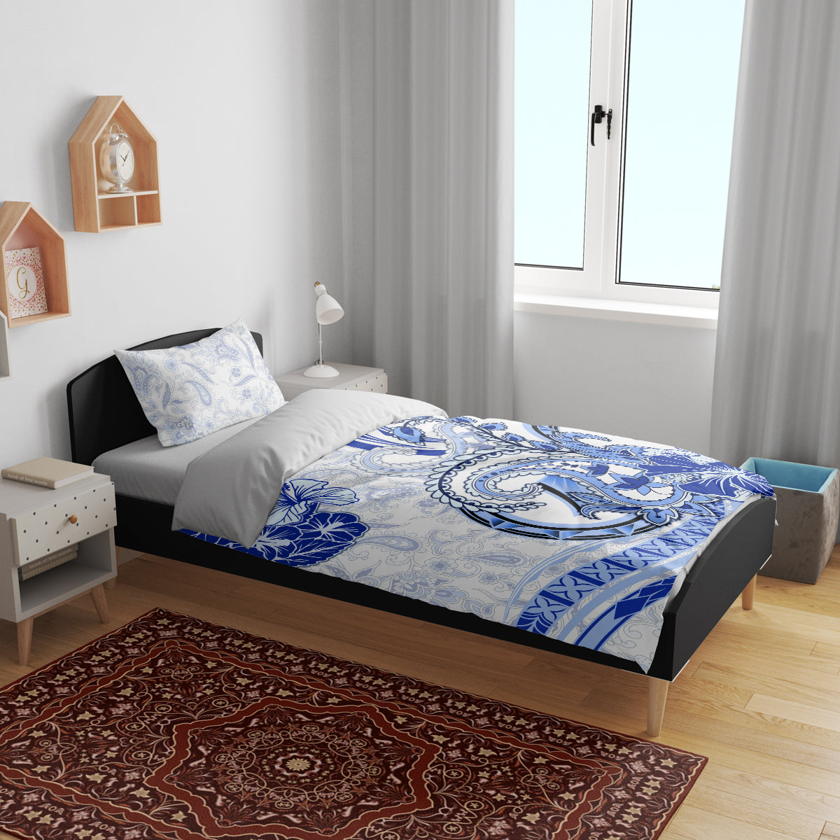 Polynesia Paisley Bedding Set Mix Navy Polynesian Pattern LT05 - Polynesian Pride