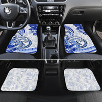 Polynesia Paisley Car Mats Mix Navy Polynesian Pattern LT05 Set 4pcs Navy - Polynesian Pride