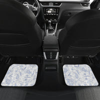Polynesia Paisley Car Mats Mix Navy Polynesian Pattern LT05 Set 2pcs - Back Navy - Polynesian Pride