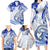 Polynesia Paisley Family Matching Long Sleeve Bodycon Dress and Hawaiian Shirt Mix Navy Polynesian Pattern LT05 - Polynesian Pride