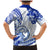 Polynesia Paisley Family Matching Mermaid Dress and Hawaiian Shirt Mix Navy Polynesian Pattern LT05 - Polynesian Pride