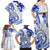 Polynesia Paisley Family Matching Off Shoulder Maxi Dress and Hawaiian Shirt Mix Navy Polynesian Pattern LT05 - Polynesian Pride