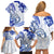 Polynesia Paisley Family Matching Off Shoulder Short Dress and Hawaiian Shirt Mix Navy Polynesian Pattern LT05 - Polynesian Pride