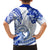 Polynesia Paisley Family Matching Puletasi and Hawaiian Shirt Mix Navy Polynesian Pattern LT05 - Polynesian Pride