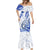 Polynesia Paisley Mermaid Dress Mix Navy Polynesian Pattern LT05 - Polynesian Pride