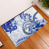 Polynesia Paisley Rubber Doormat Mix Navy Polynesian Pattern LT05 Navy - Polynesian Pride
