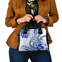Polynesia Paisley Shoulder Handbag Mix Navy Polynesian Pattern LT05 - Polynesian Pride