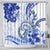 Polynesia Paisley Shower Curtain Mix Navy Polynesian Pattern