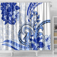 Polynesia Paisley Shower Curtain Mix Navy Polynesian Pattern LT05 - Polynesian Pride