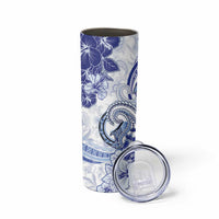 Polynesia Paisley Skinny Tumbler Mix Navy Polynesian Pattern LT05 - Polynesian Pride