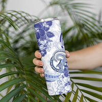 Polynesia Paisley Skinny Tumbler Mix Navy Polynesian Pattern LT05 - Polynesian Pride